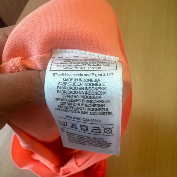 Adidas Women Neon Tennis skirt with shorts size Small 1002 - Picture 8 of 11